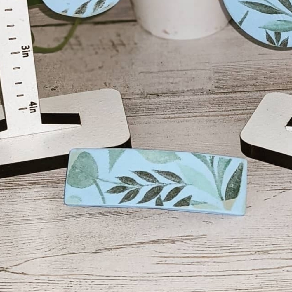 Handmade clay barrette